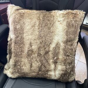 Pottery Barn Faux Fur Two (2) Pillow Covers